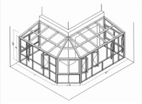 陽光多折面陽光房